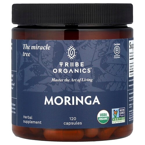 Tribe Organics Moringa 120 Capsules 600 Mg Per Capsule product image