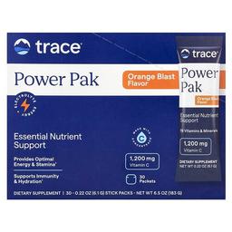 Trace Power Pak Orange Blast 30 Stick Packets 0 22 Oz 6 1 G Each