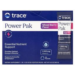 Trace Power Pak Mixed Berry 30 Packets 0 22 Oz 6 1 G Each
