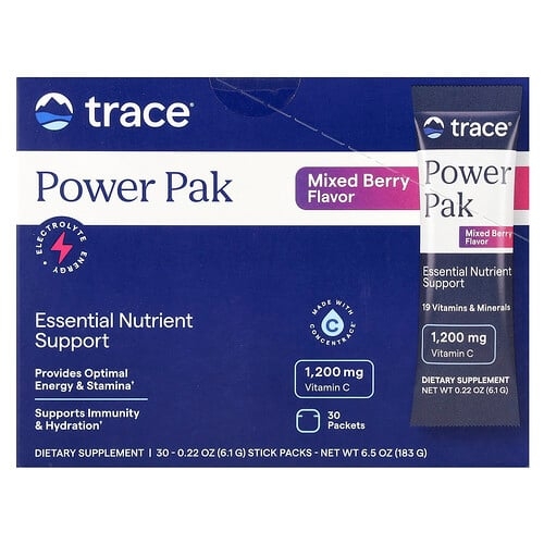 Trace Power Pak Mixed Berry 30 Packets 0 22 Oz 6 1 G Each product image