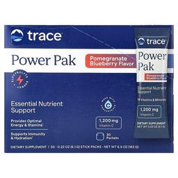 Trace Power Pak Pomegranate Blueberry 30 Stick Packs 0 22 Oz 6 1 G Each