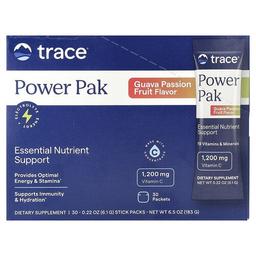 Trace Power Pak Guava Passion Fruit 30 Stick Packs 0 22 Oz 6 1 G Each