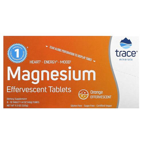 Trace Magnesium Effervescent Tablets Orange 8 Tubes 10 Tablets Each product image
