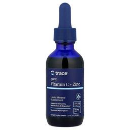 Trace Ionic Vitamin C Zinc Liquid Mineral Supplement 2 Fl Oz 59 Ml