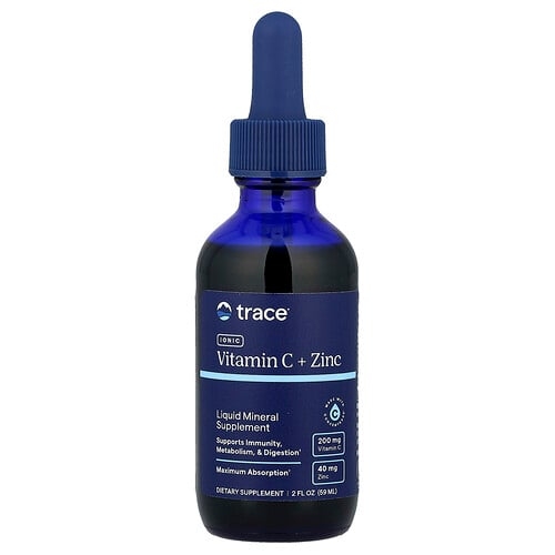 Trace Ionic Vitamin C Zinc Liquid Mineral Supplement 2 Fl Oz 59 Ml product image