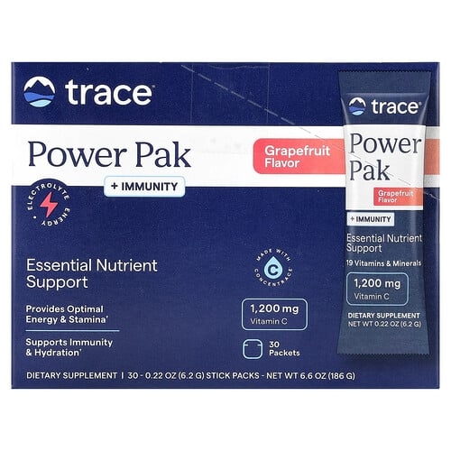 Trace Powerpak Immunity Grapefruit 30 Stick Packs 0 22 Oz 6 2 G Each product image