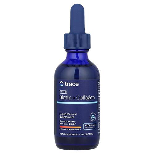 Trace Ionic Biotin Collagen Strawberry Mango 75 000 Mcg 2 Fl Oz 59 Ml product image