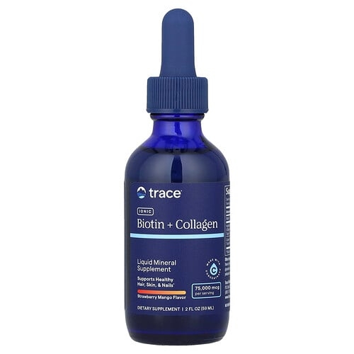 Trace Ionic Biotin Collagen Strawberry Mango 75 000 Mcg 2 Fl Oz 59 Ml product image