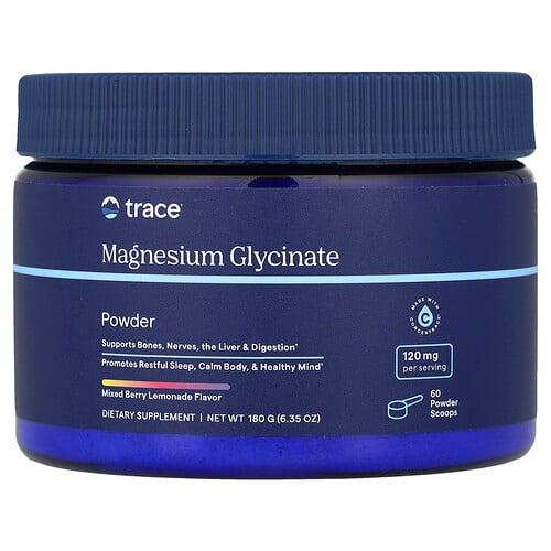 Trace Magnesium Glycinate Powder Mixed Berry Lemonade 6 35 Oz 180 G product image