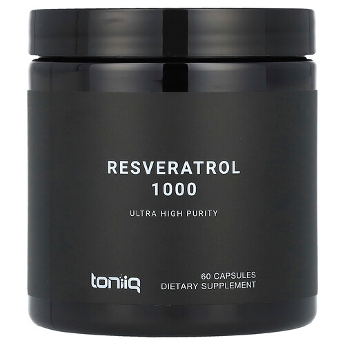 Toniiq Resveratrol 1000 60 Capsules 500 Mg Per Capsule product image