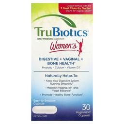 Trubiotics Women S Digestive Vaginal Bone Health 30 Vegetarian Capsules