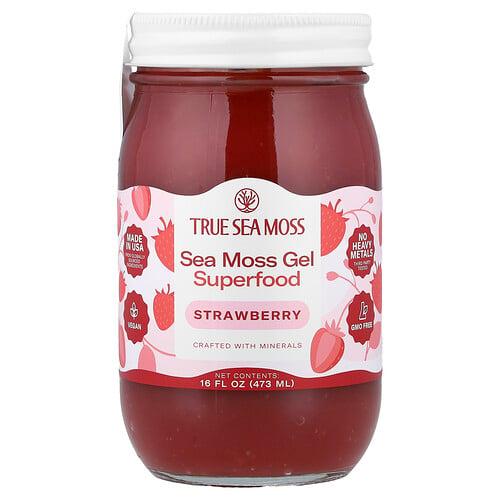 True Sea Moss Sea Moss Gel Superfood Strawberry 16 Fl Oz 473 Ml