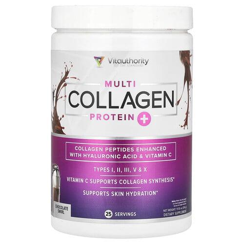 Vitauthority Multi Collagen Protein Chocolate Swirl 11 15 Oz 316 G product image