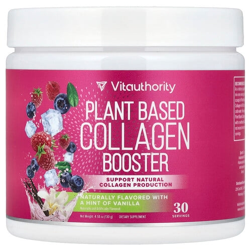 Vitauthority Plant Based Collagen Booster A Hint Of Vanilla 4 58 Oz 130 G product image