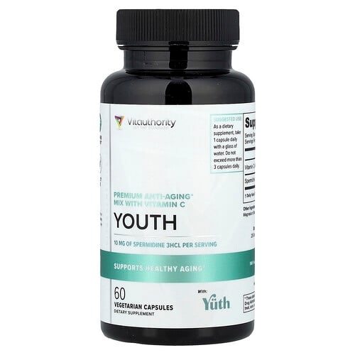 Vitauthority Youth Premium Anti Aging Mix With Vitamin C 60 Vegetarian Capsules product image