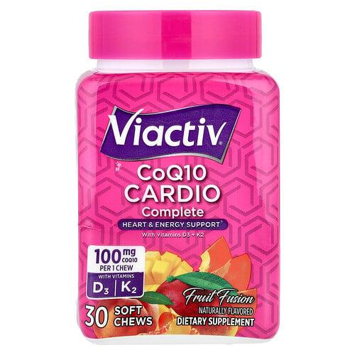 Viactiv Coq10 Cardio Complete With Vitamins D3 K2 Fruit Fusion 30 Soft Chews product image
