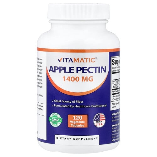 Vitamatic Apple Pectin 120 Veggie Capsules 700 Mg Per Capsule product image