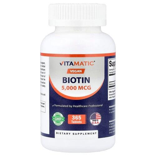Vitamatic Vegan Biotin 5 000 Mcg 365 Tablets product image