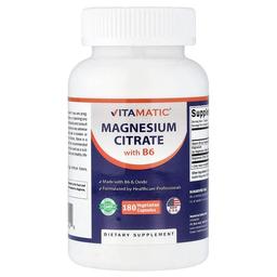 Vitamatic Magnesium Citrate With B6 180 Vegetarian Capsules
