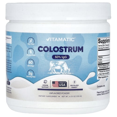 Vitamatic Colostrum Unflavored 4 23 Oz 120 G product image