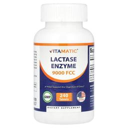 Vitamatic Lactase Enzyme 9 000 Fcc 240 Tablets
