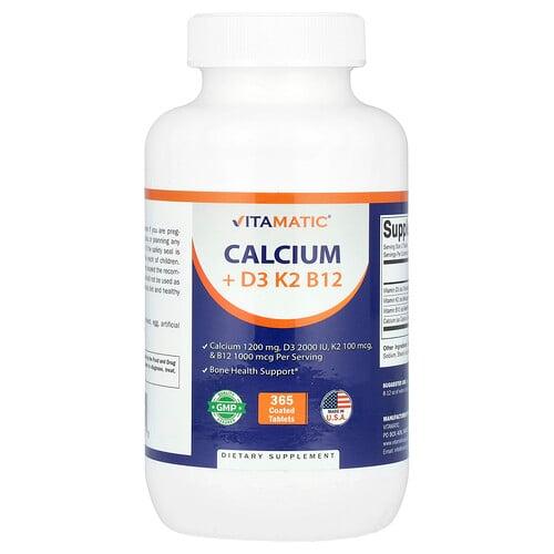 Vitamatic Calcium D3 K2 B12 365 Coated Tablets product image