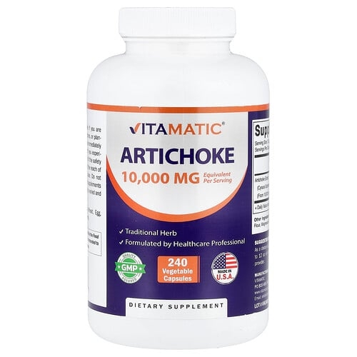 Vitamatic Artichoke 240 Vegetable Capsules 5 000 Mg Per Capsule product image