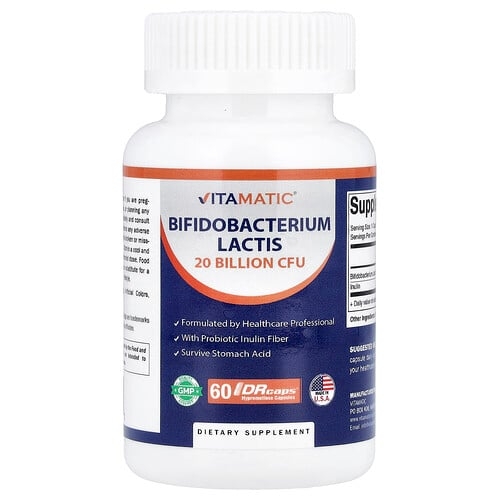 Vitamatic Bifidobacterium Lactis 60 Drcaps Hypromellose Capsules product image