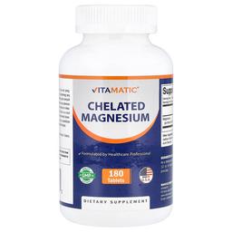 Vitamatic Chelated Magnesium 180 Tablets 300 Mg Per Tablet