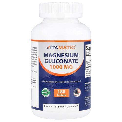 Vitamatic Magnesium Gluconate 1 000 Mg 180 Tablets product image