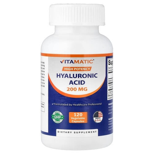 Vitamatic Hyaluronic Acid High Potency 120 Vegetable Capsules product image