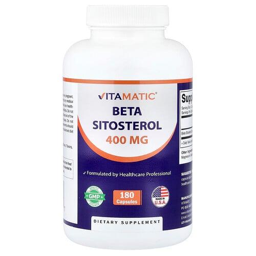 비타매틱 Vitamatic, 베타 시토스테롤, 400mg, 캡슐 180정 product image