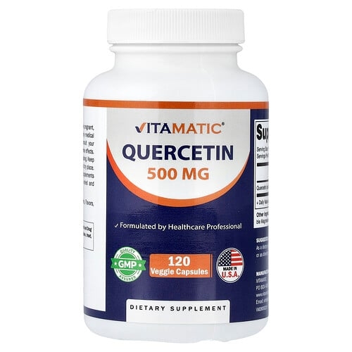 Vitamatic Quercetin 500 Mg 120 Veggie Capsules product image