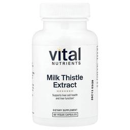 Vital Nutrients Milk Thistle Extract 60 Vegan Capsules 250 Mg Per Capsule