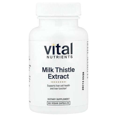 Vital Nutrients Milk Thistle Extract 60 Vegan Capsules 250 Mg Per Capsule product image