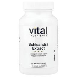 Vital Nutrients Schisandra Extract 90 Vegan Capsules 500 Mg Per Capsule