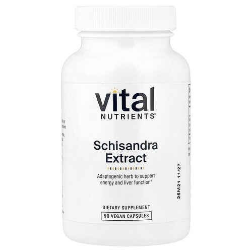Vital Nutrients Schisandra Extract 90 Vegan Capsules 500 Mg Per Capsule product image