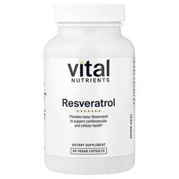 Vital Nutrients Resveratrol 60 Vegan Capsules 250 Mg Per Capsule
