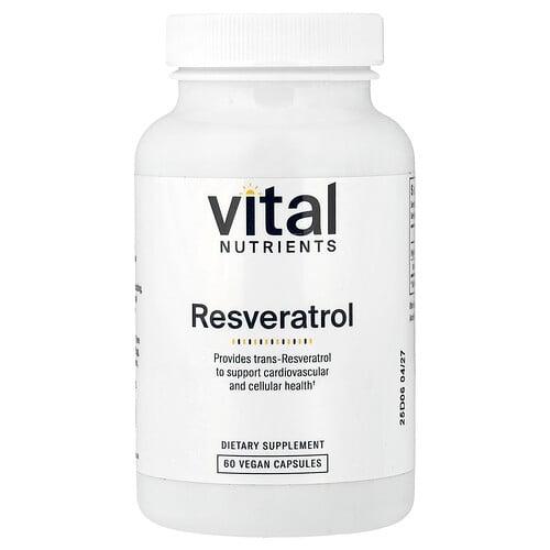 Vital Nutrients Resveratrol 60 Vegan Capsules 250 Mg Per Capsule