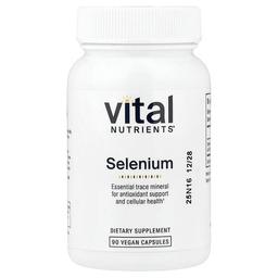 Vital Nutrients Selenium 90 Vegan Capsules 200 Mcg Per Capsule