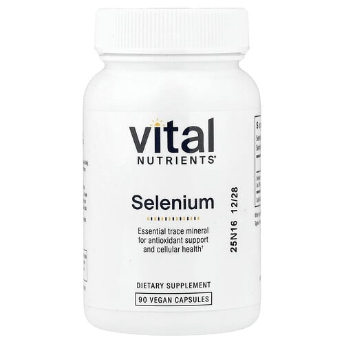 Vital Nutrients Selenium 90 Vegan Capsules 200 Mcg Per Capsule product image