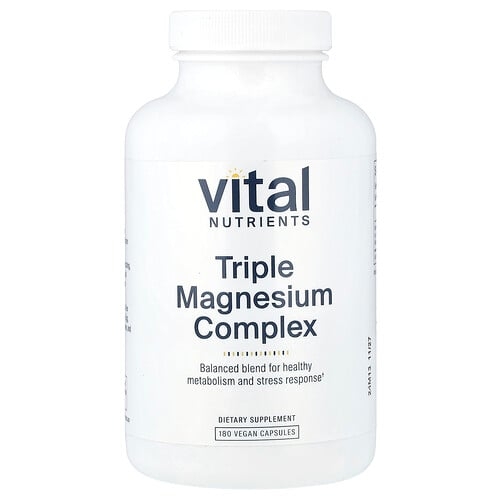 Vital Nutrients Triple Magnesium Complex 180 Vegan Capsules 250 Mg Per Capsule product image