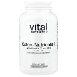 Vital Nutrients Osteo Nutrients Ii With Vitamins D3 And K2 7 240 Vegetarian Capsules