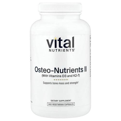 Vital Nutrients Osteo Nutrients Ii With Vitamins D3 And K2 7 240 Vegetarian Capsules product image