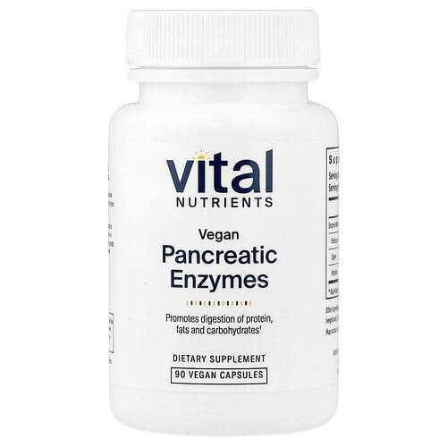 Vital Nutrients, 비건 췌장 효소, 비건 캡슐 90정 product image