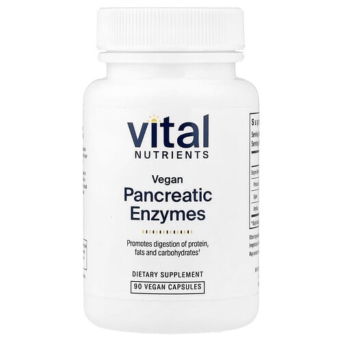 Vital Nutrients Vegan Pancreatic Enzymes 90 Vegan Capsules product image