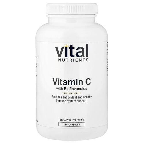 Vital Nutrients Vitamin C With Bioflavonoids 220 Capsules product image