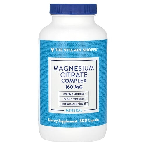 The Vitamin Shoppe Magnesium Citrate Complex 160 Mg 300 Capsules product image