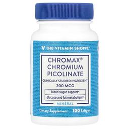 The Vitamin Shoppe Chromax Chromium Picolinate 200 Mcg 100 Softgels