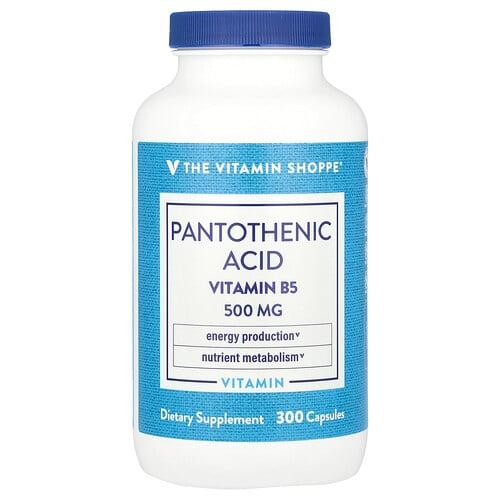 The Vitamin Shoppe Pantothenic Acid Vitamin B5 300 Capsules product image